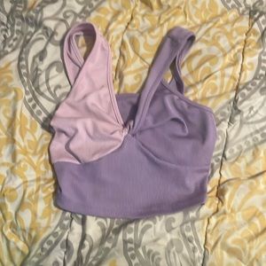 fresral small pink and purple crop top